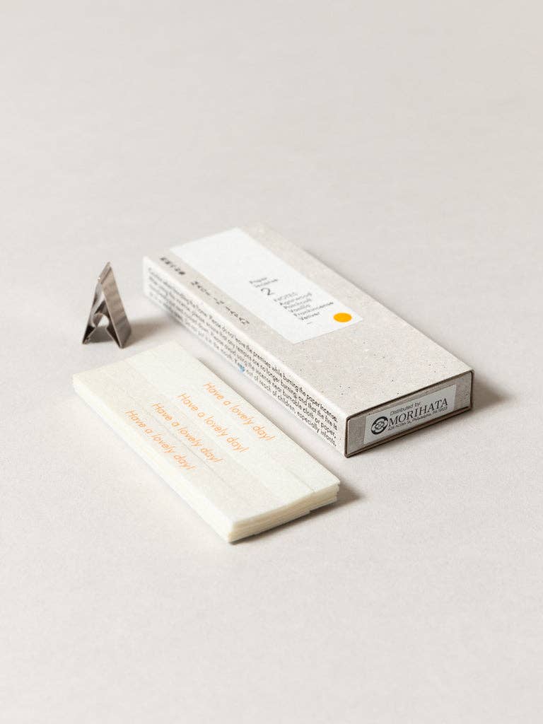 Morihata | Washi Paper Incense Strips - Elegant Agarwood