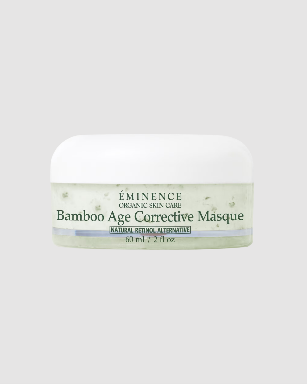 Eminence Bamboo Age Corrective Masque jar on a light gray background
