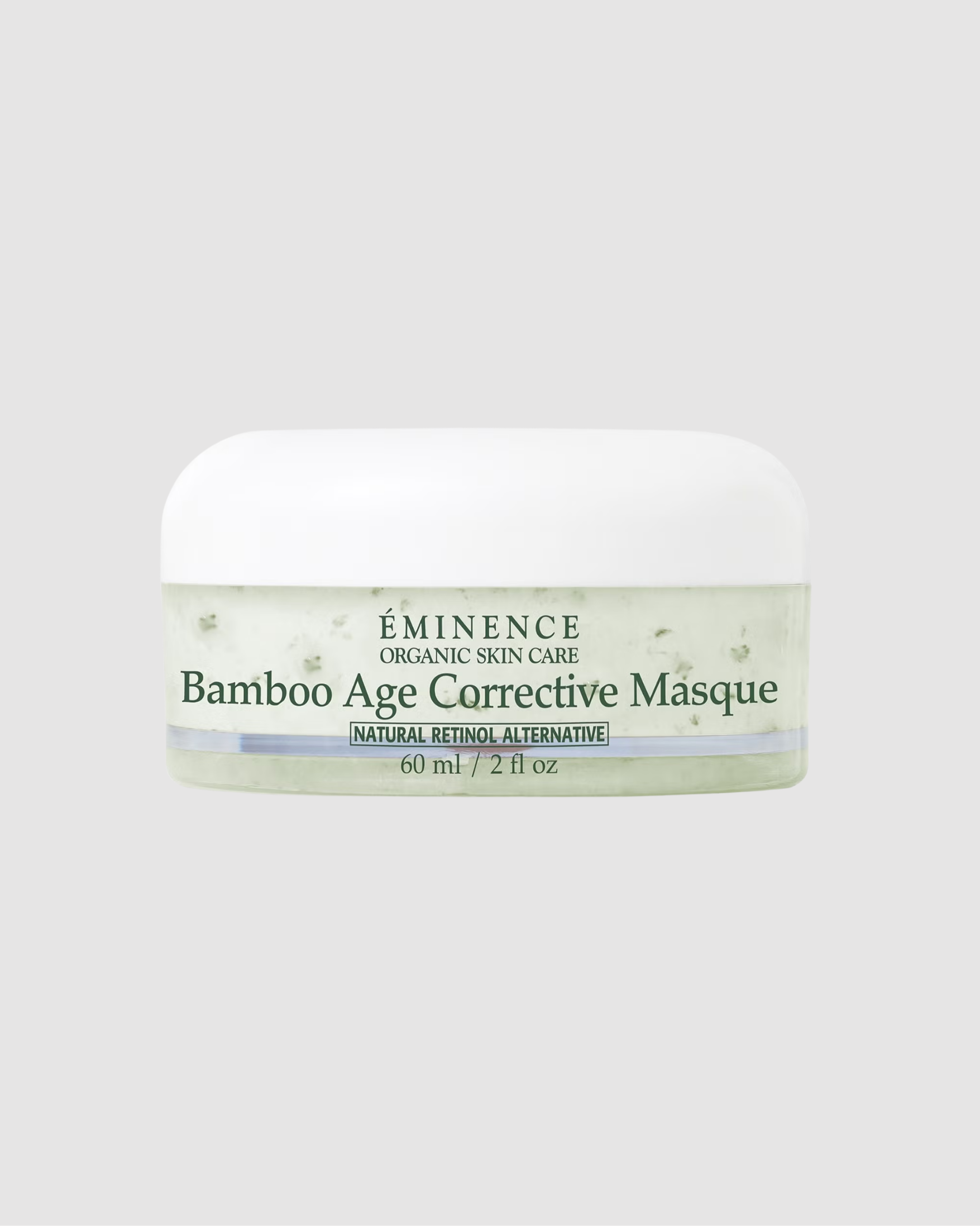 Eminence Bamboo Age Corrective Masque jar on a light gray background