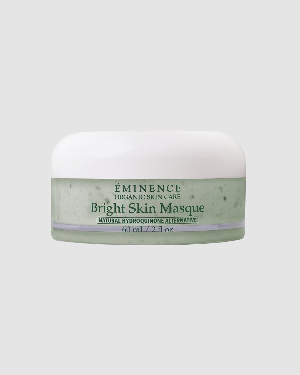 Eminence Organic Skin Care Bright Skin Masque jar on a light gray background