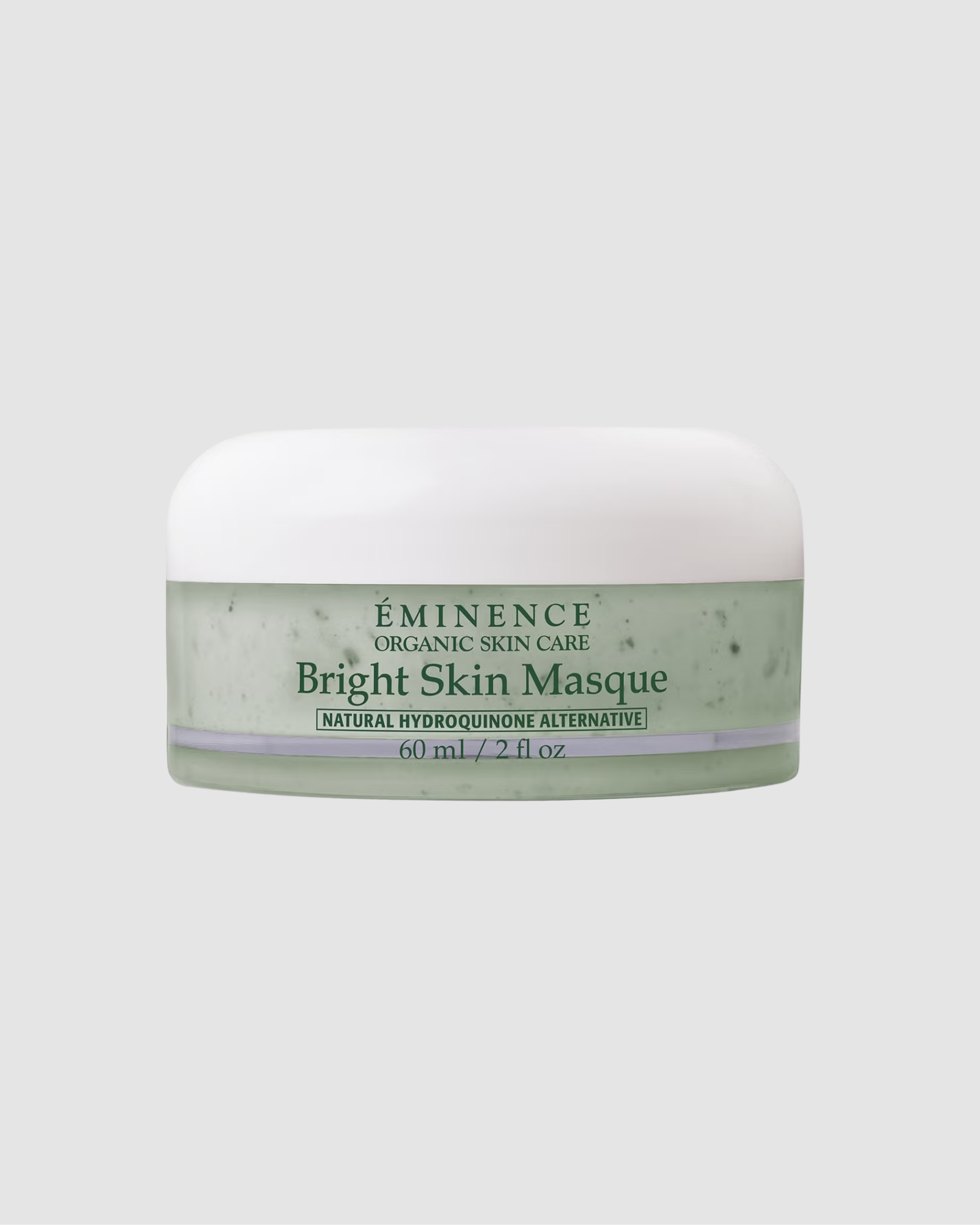 Eminence Organic Skin Care Bright Skin Masque jar on a light gray background