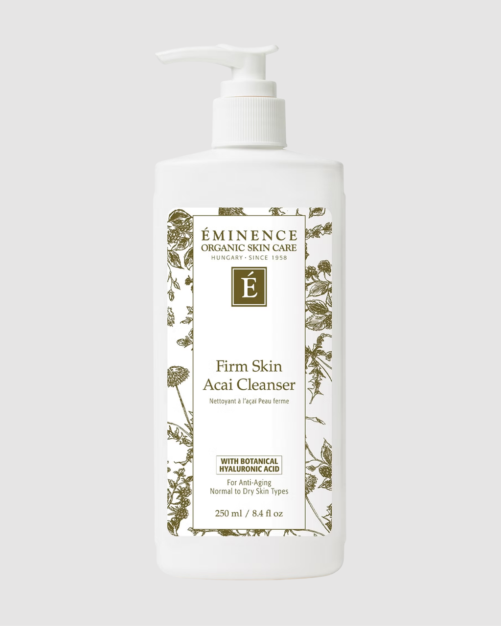 Eminence Firm Skin Acai Cleanser bottle on a white background