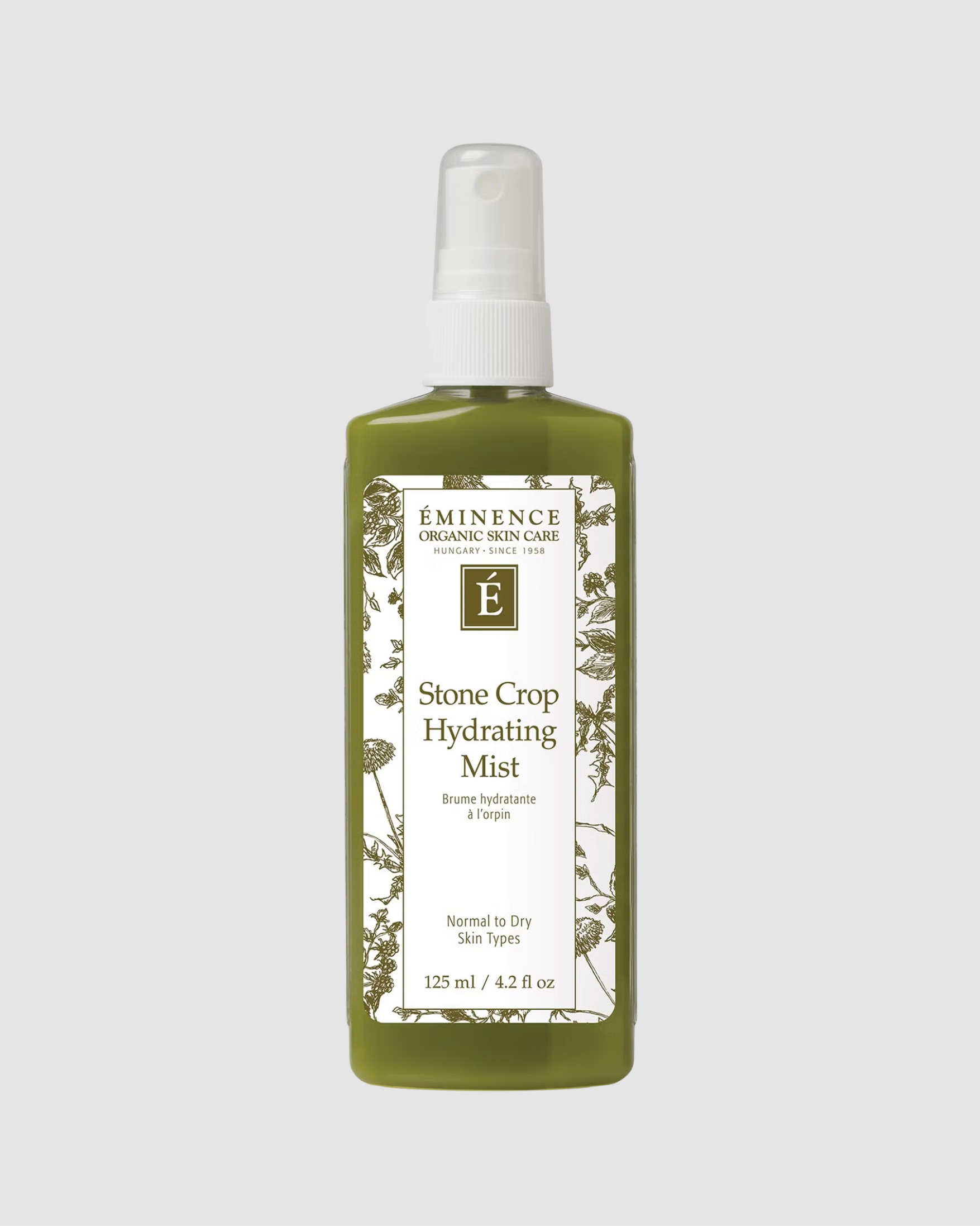 Eminence Stone Crop Hydrating Mist bottle on a white background
