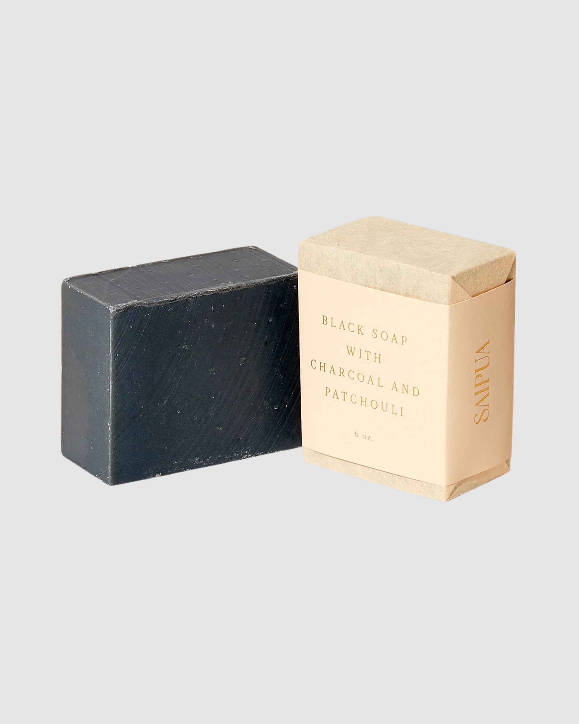 SAIPUA | Black Soap with Charcoal + Patchouli